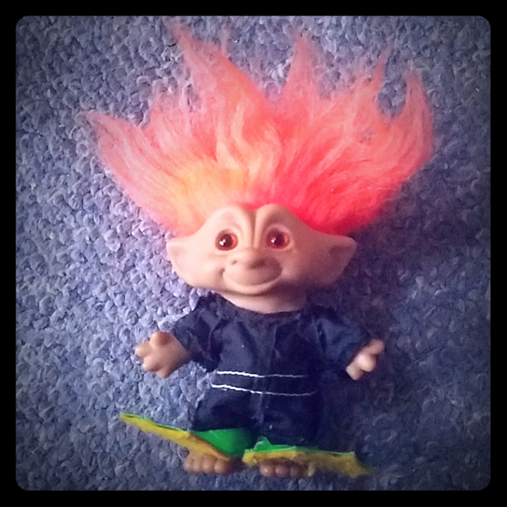 Vintage Treasure Troll Scuba Diver
